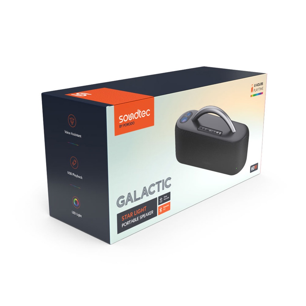 اسپیکر بلوتوثی پرودو مدل GALACTIC